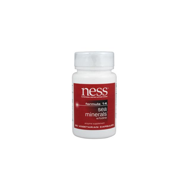 Sea Minerals w/Iodine #14 90 caps by Ness Enzymes