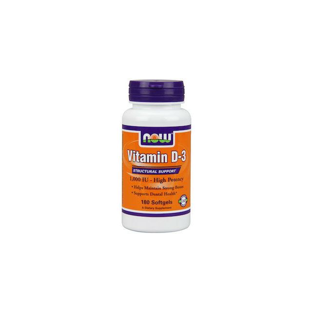 Vitamin D-3 1,000 IU 180 softgels