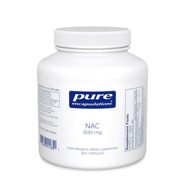 NAC (N-Acetyl-l-Cysteine) 600 mg 360 Pure Encapsulations
