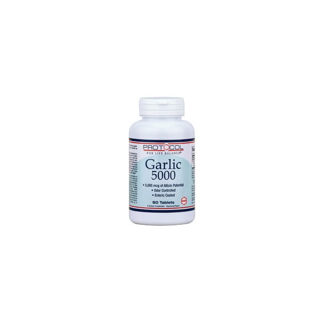 Garlic 5000 Enteric 90 tabs by Protocol For Life Balance 