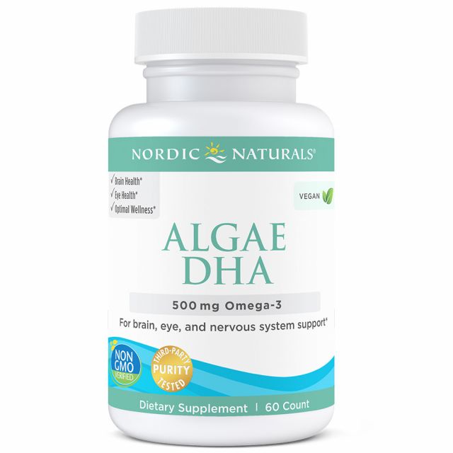 Algae DHA 500 mg 60 sgels Nordic Naturals