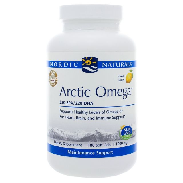 Arctic Omega Lemon 1000 mg 180 gels Nordic Naturals