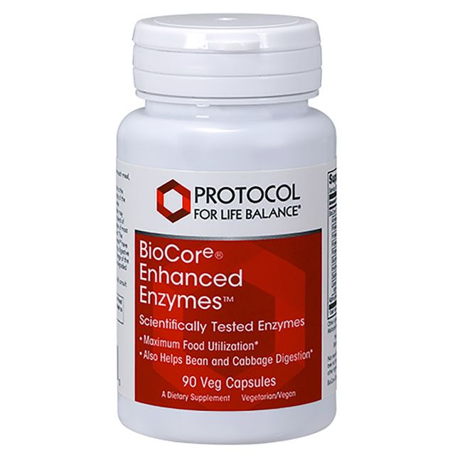 BioCore Enhanced Enzymes 90 vcaps Protocol For Life Balance 