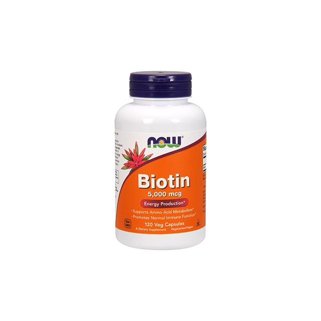 Biotin 5,000 mcg 120 vcaps by NOW Foods
