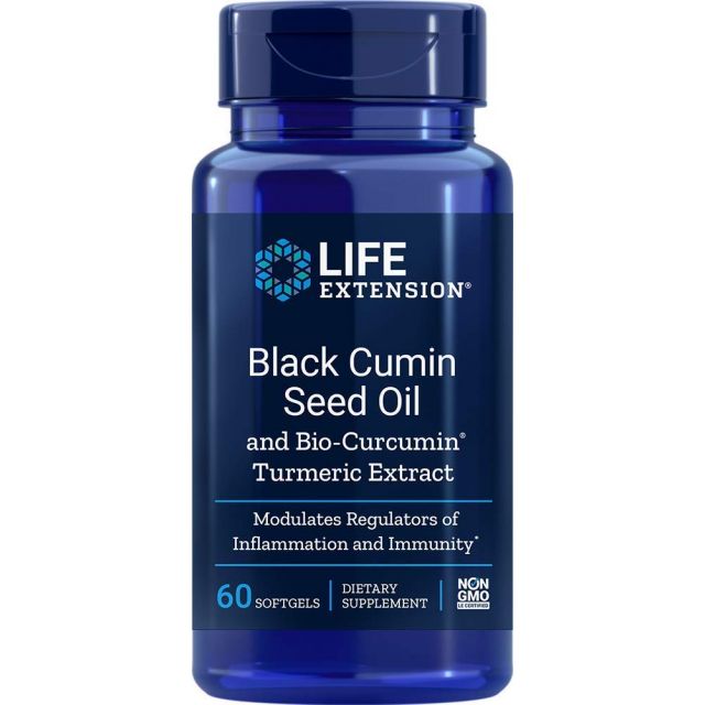 Black Cumin Seed with Bio-Curcumin 60 sgels Life Extension
