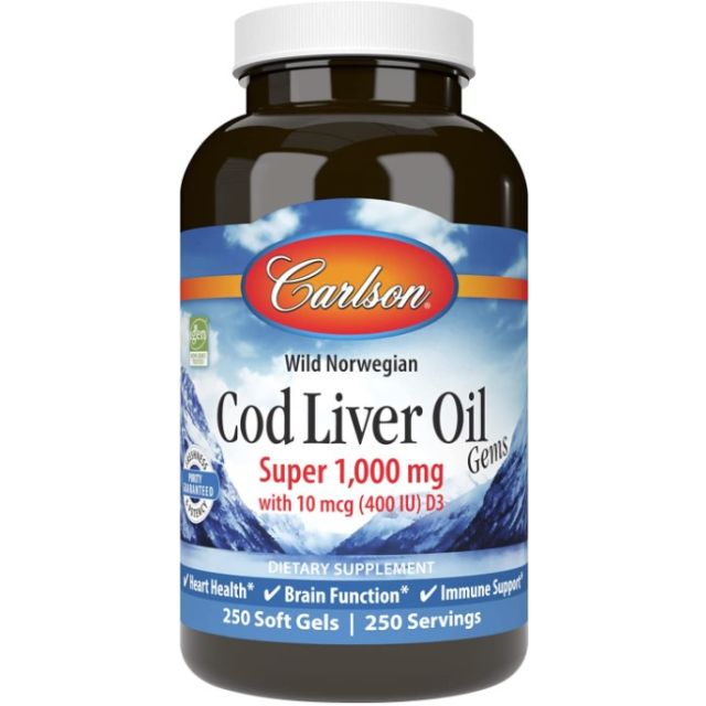 Cod Liver Oil Lightly Lemon 1000 mg