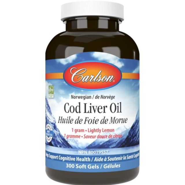 Cod Liver Oil Lemon 460 mg Omega-3s