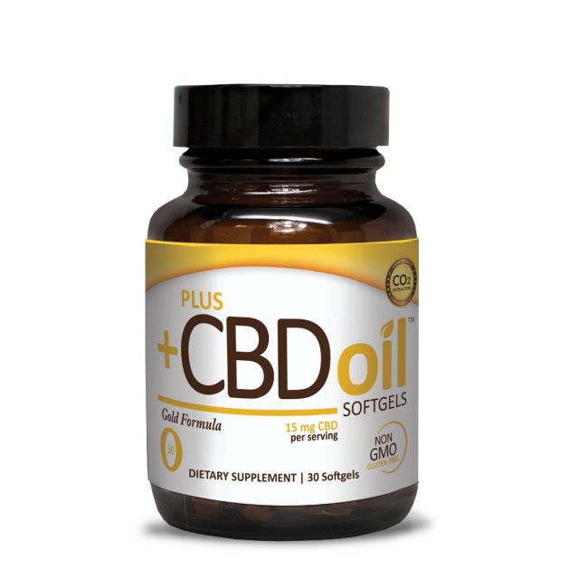 CBD Oil Softgels Gold Formula 15 mg 30 softgels