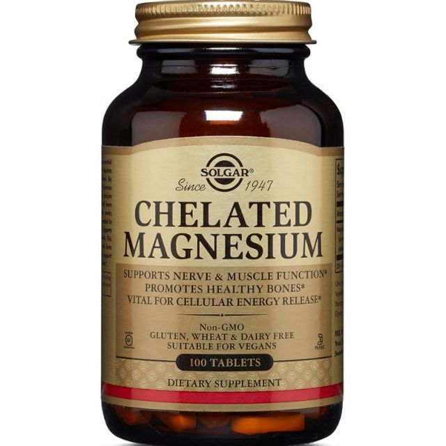 Chelated Magnesium Tablets 100 Solgar