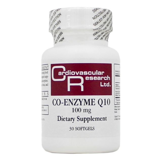 Co-Enzyme Q10 100 mg 30 sgels Ecological Formulas / Cardiovascular Research