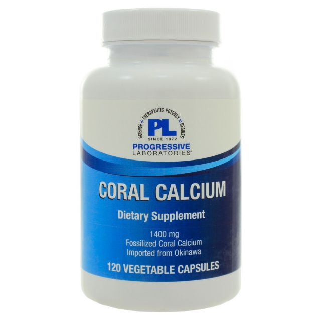 Coral Calcium 1400 mg 120 vcaps Progressive Labs