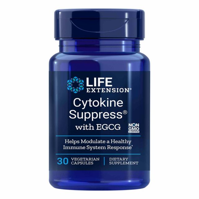 Cytokine Suppress with EGCG 30 vcaps Life Extension