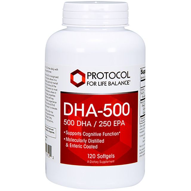 DHA-500 (500 DHA / 250 EPA) 120 sgels Protocol For Life Balance