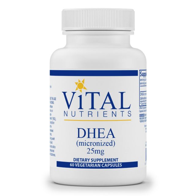 DHEA micronized 25 mg 60 caps Vital Nutrients