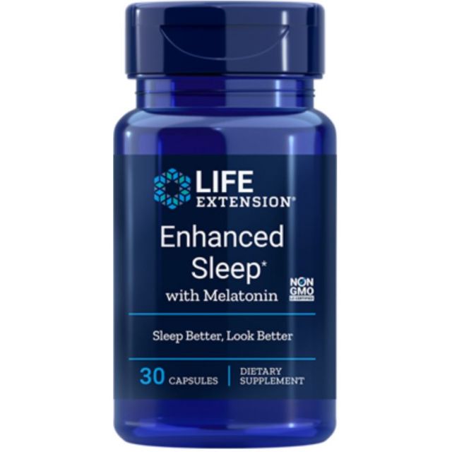 Enhanced Natural Sleep with Melatonin 30 caps Life Extension
