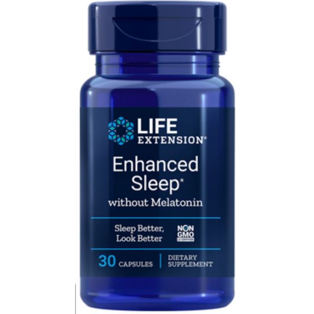 Enhanced Sleep without Melatonin 30 caps Life Extension