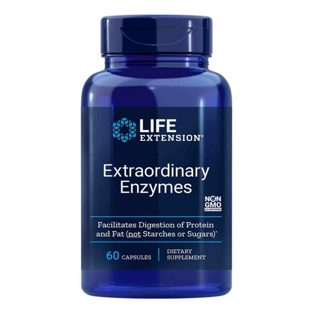 Extraordinary Enzymes 60 caps Life Extension