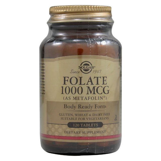 Folate 1000 mcg (as Metafolin) 120 tabs
