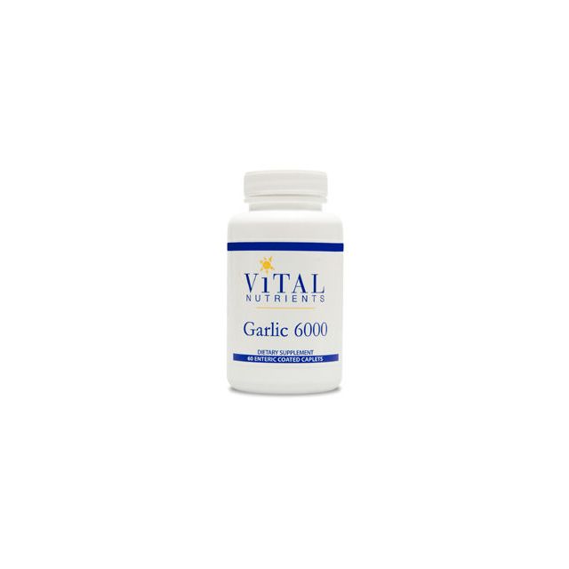 Garlic 6000 650mg 60 Enteric Coated caps by Vital Nutrients