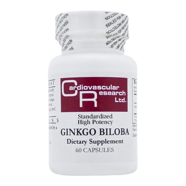 Ginkgo Biloba 120 mg 60 caps Ecological Formulas / Cardiovascular Research