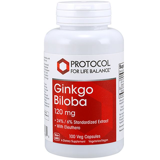 Ginkgo Biloba 120 mg 100 vcaps Protocol For Life Balance 