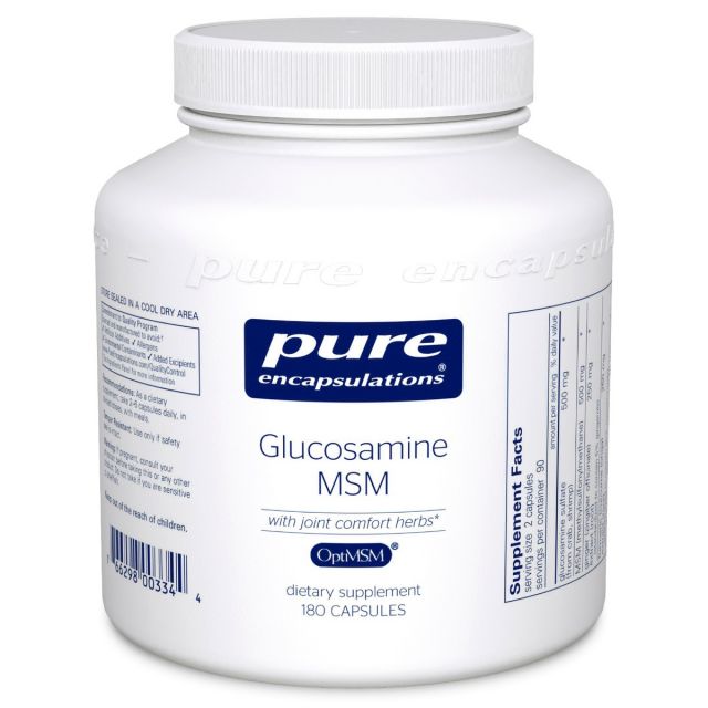 Glucosamine MSM with joint comfort herbs 180 Pure Encapsulations