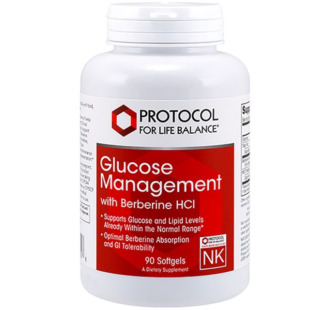 Glucose Management with Berberine HCl 90 sgels Protocol For Life Balance