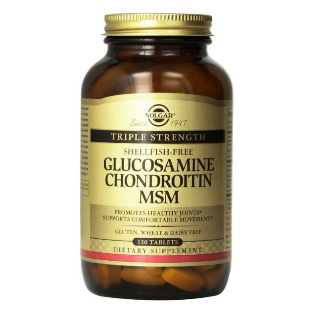 Triple Strength Glucosamine Chondroitin MSM (Shellfish-Free) 120 Tabs