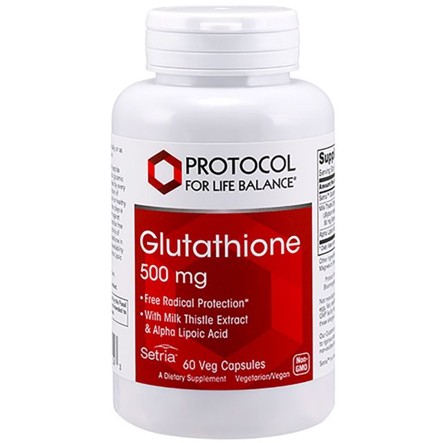 Glutathione 500 mg 60 vcaps Protocol For Life Balance