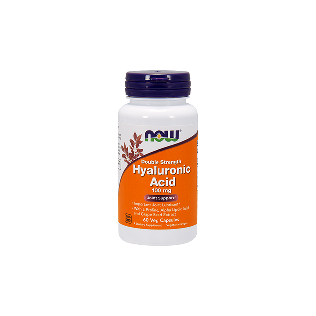 Hyaluronic Acid 100 mg 60 vcaps by NOW Foods