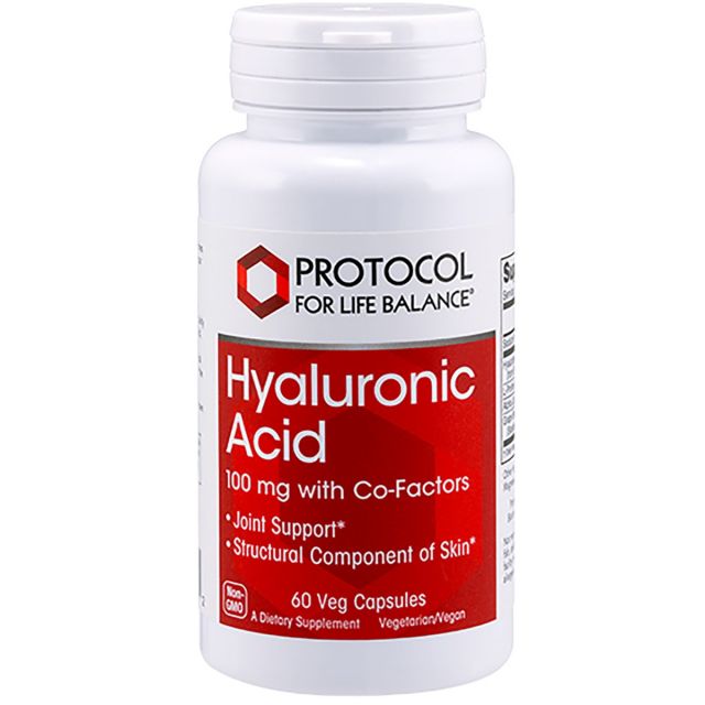 Hyaluronic Acid 100 mg with Co-Factors 60 vcaps Protocol For Life Balance