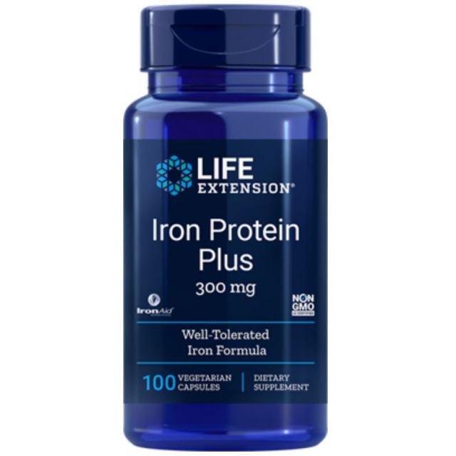 Iron Protein Plus 300 mg 100 vcaps Life Extension