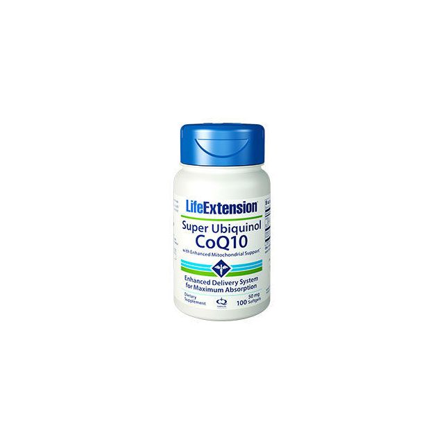 Super Ubiquinol CoQ10 50mg 100 sgels by Life Extension