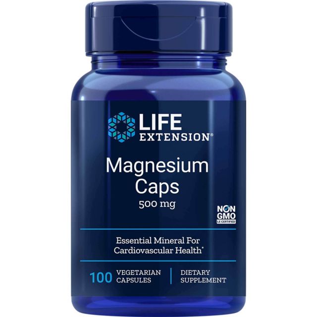 Magnesium Caps 500 mg 100 vegcaps Life Extension