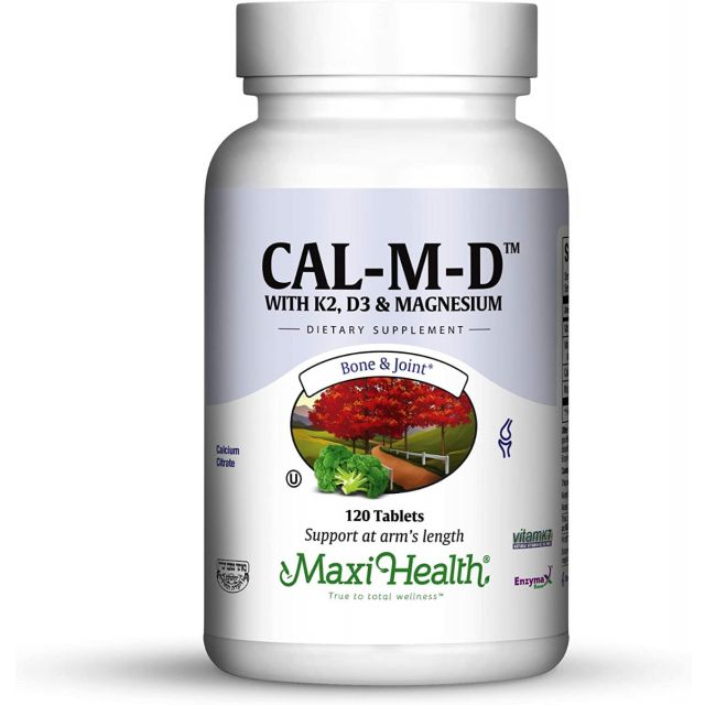 Cal-M-D Calcium with K2, D3 & Magnesium 120 tabs Maxi Health