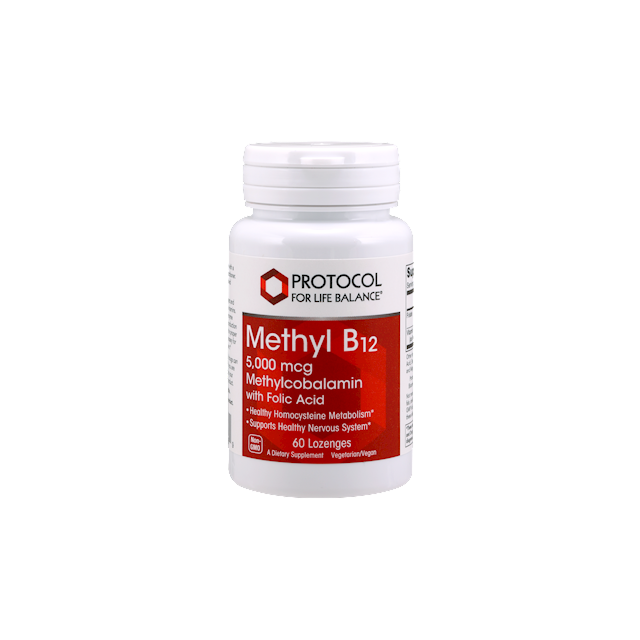 Methyl B12 5000 mcg 60 loz Protocol For Life Balance 