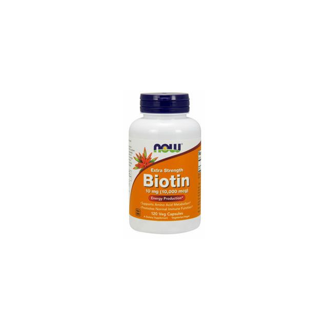 Biotin Extra Strength 10mg 120 vcaps by NOW Foods