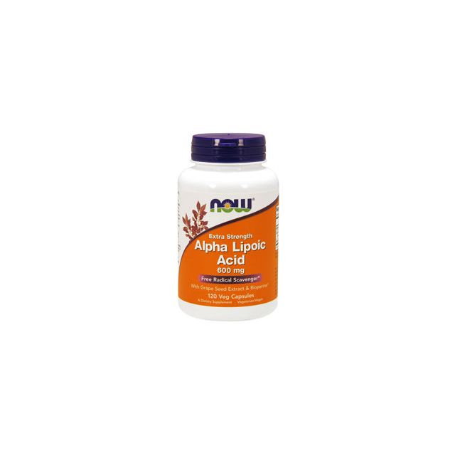 Alpha Lipoic Acid 600mg 120 vcaps by NOW Foods