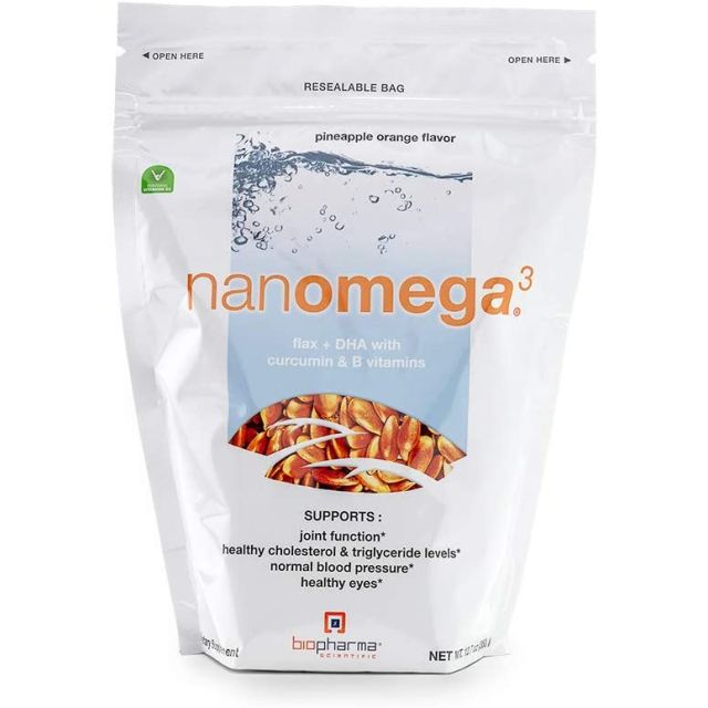 NanOmega3 Pineapple Orange 12.7oz BioPharma Scientific