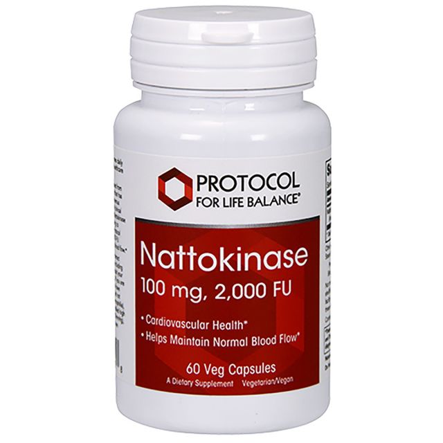 Nattokinase 100 mg, 2000 FU 60 vcaps Protocol For Life Balance 