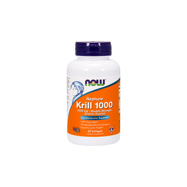 Neptune Krill 1000 1000 mg 60 sgels by NOW Foods