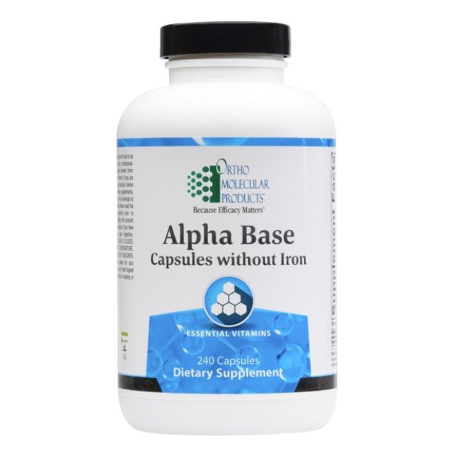 Ortho Molecular Alpha Base Capsules without Iron