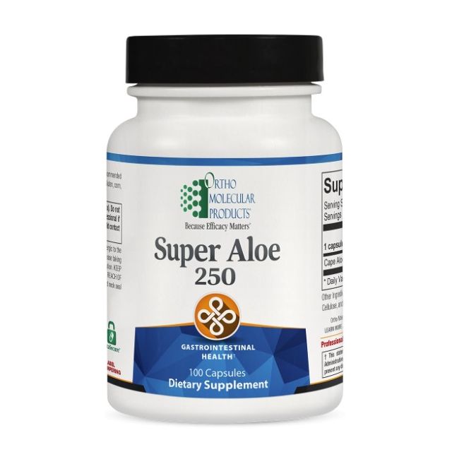 Super Aloe 250 capsules 100 Ortho Molecular
