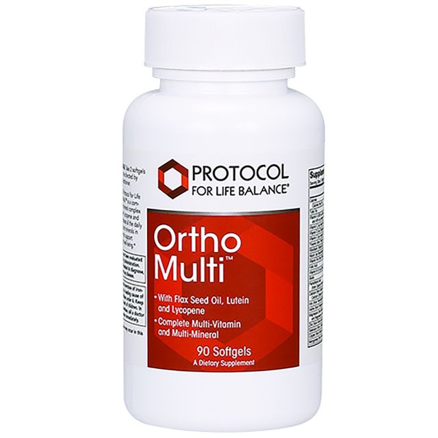 Ortho Multi with Flax Oil, Lutein and Lycopene 90 gels Protocol For Life Balance
