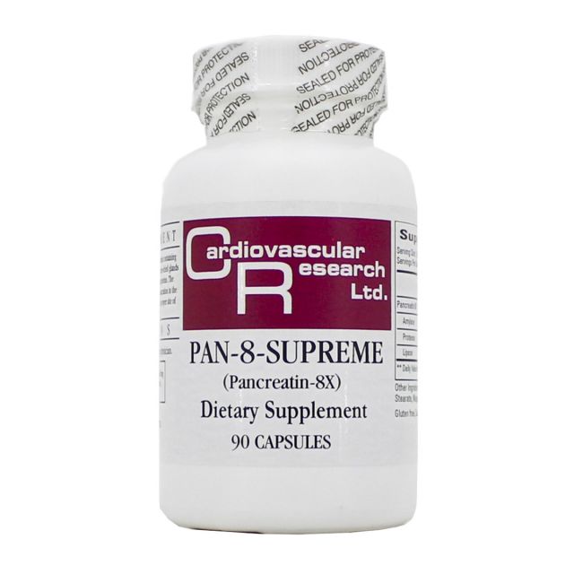Pan-8-Supreme (Pancreatin-8X) 90 caps Ecological Formulas / Cardiovascular Research