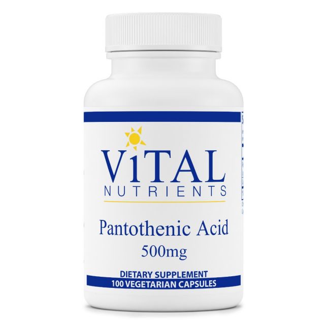 Pantothenic Acid 500mg Vital Nutrients