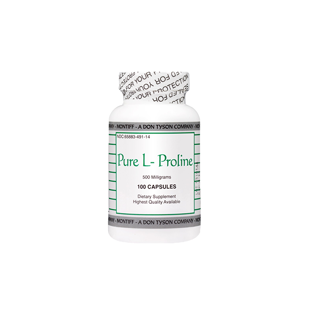 Pure L-Proline 500 mg 100 caps Montiff