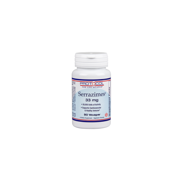 Serrazimes 33 mg 90 vcaps Protocol For Life Balance 