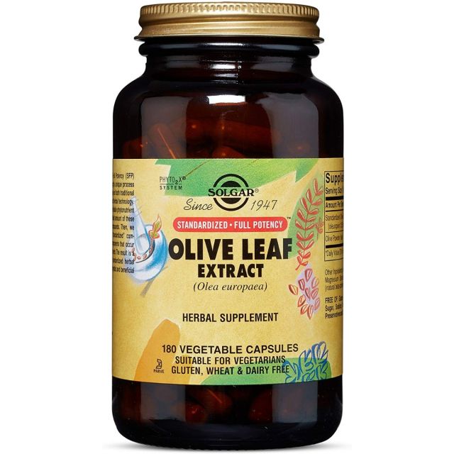 SFP Olive Leaf Extract 180 Vegetable Capsules Solgar