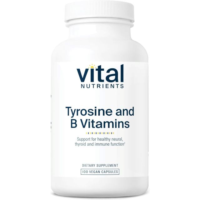 Tyrosine and B Vitamins 100 caps Vital Nutrients